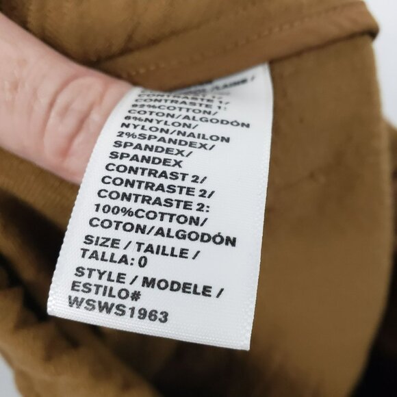 James Perse Camel Brown Cropped Twill Jogger Track Pants Womens - Picture 5 of 13